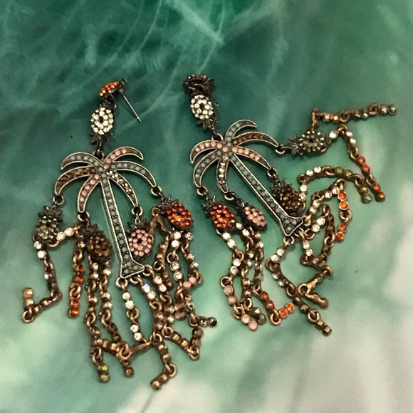 Zara Jewelry - Zara multi colored chandelier palm tree earring